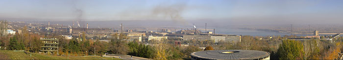 панорама города с высоты Мамаева кургана фото